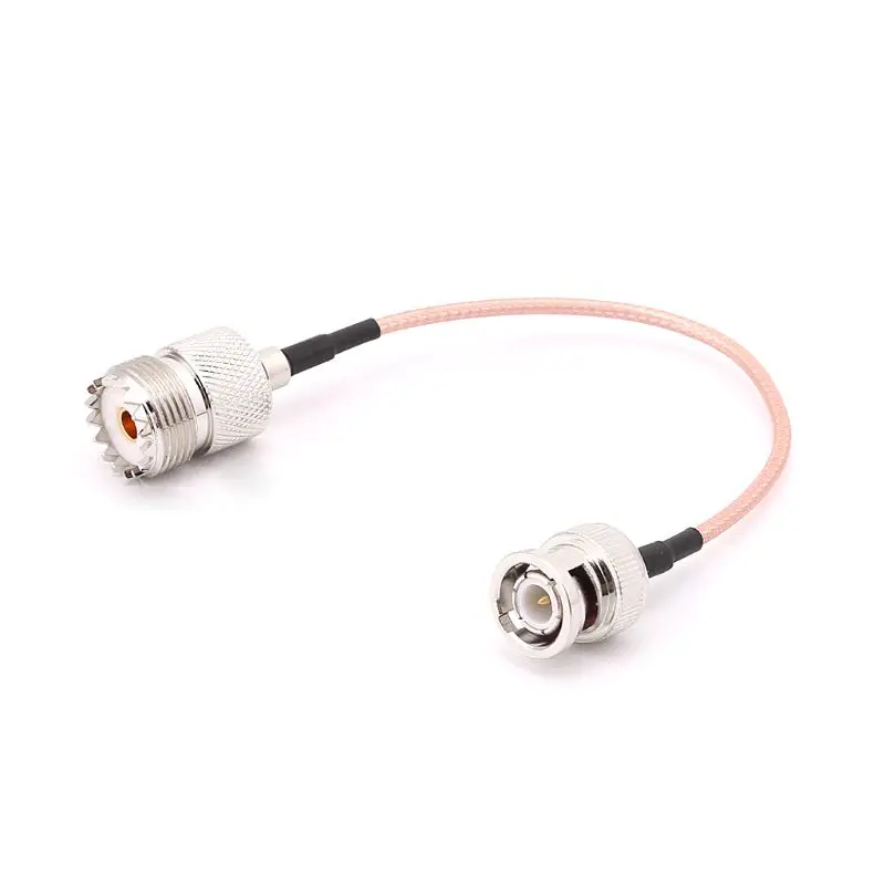 UHF SO239 Женский к BNC Мужской RG316 Косичка Кабель 15 см Радиокоаксиальный антенный кабель