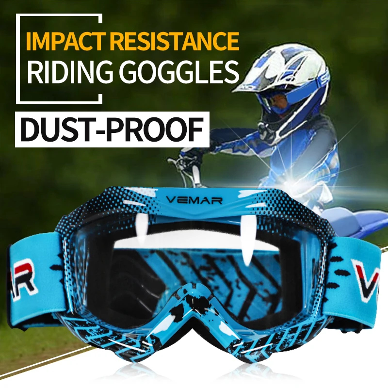 Professional Children's Goggles Motocross Kids Motorcycle Glasses Kid MX MTB Off-Road Bike Boy Girl Child Goggles For MX Helmet