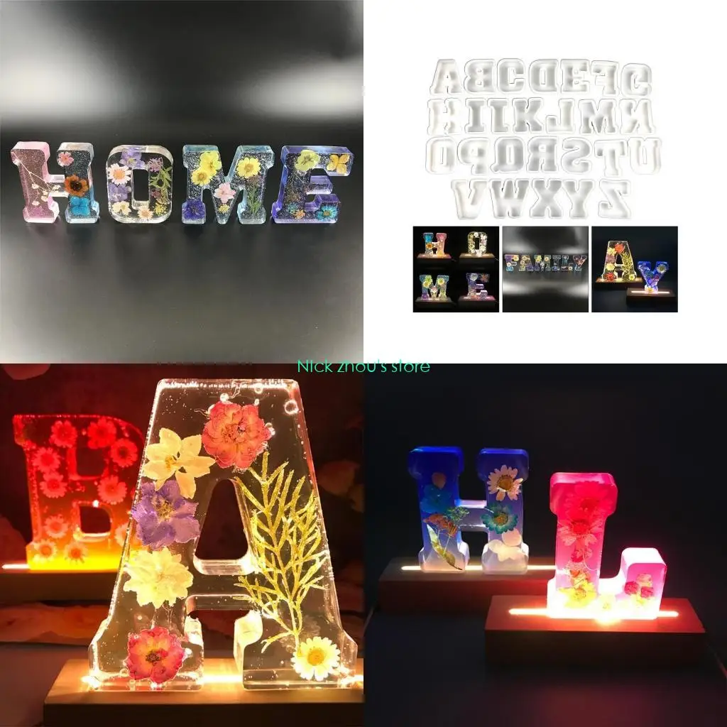 

E15E Letter Resin Mold Mold Letter Home Decoration Mold Handmade Jewelry