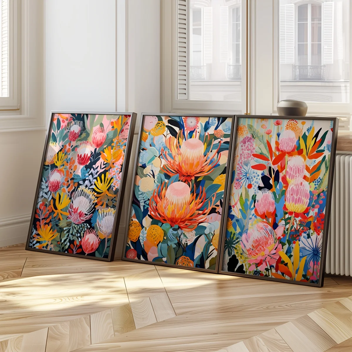 1/3 Stück Australien Banksia Blumen Pflanzen Leinwanddrucke Native Flower Wandkunst Poster für moderne Blumengalerie Frühling Home Decor