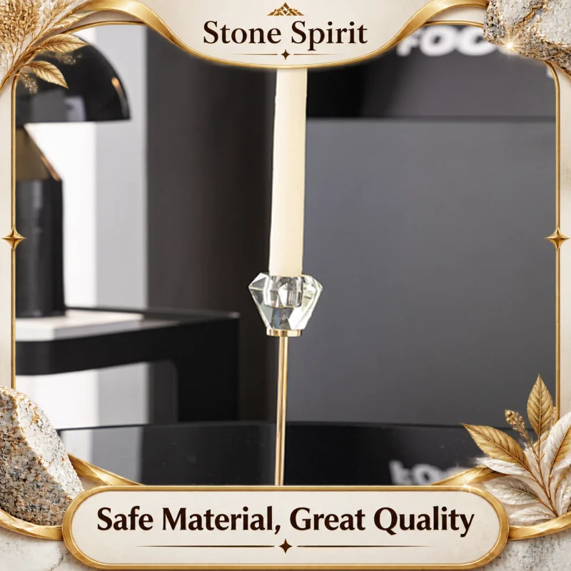Transparent Crystal Candle Holder, Essential Oil Burner, Home Decoration, Wedding Centerpieces for Tables， Candle Holders