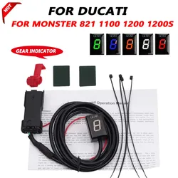 Motorcycle Speed Gear Indicator For Ducati Monster 821 1100 EVO Monster 1200 1200S Monster 1200R LED 1-6 Gear Display Meter