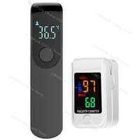 Non-contact Laser Body Temperature Ear Thermometer Infrared Fever Thermometer Digital LCD Infant Adult Finger Pulse Oximeter