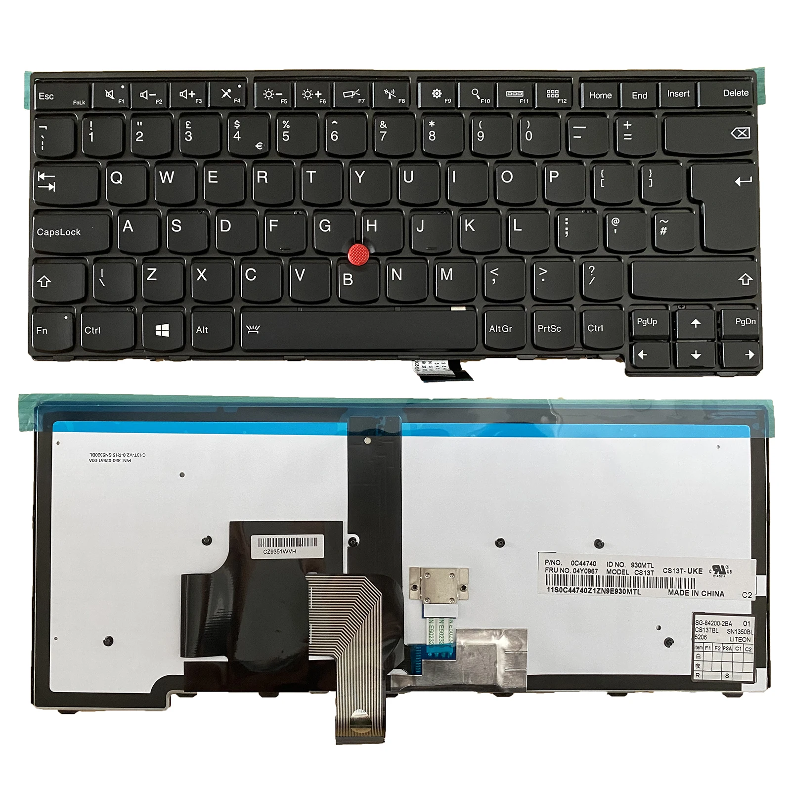 

For Lenovo IBM Thinkpad T440 T440P E431 T431S E440 L440 T450 T460 UK Keyboard Backlight