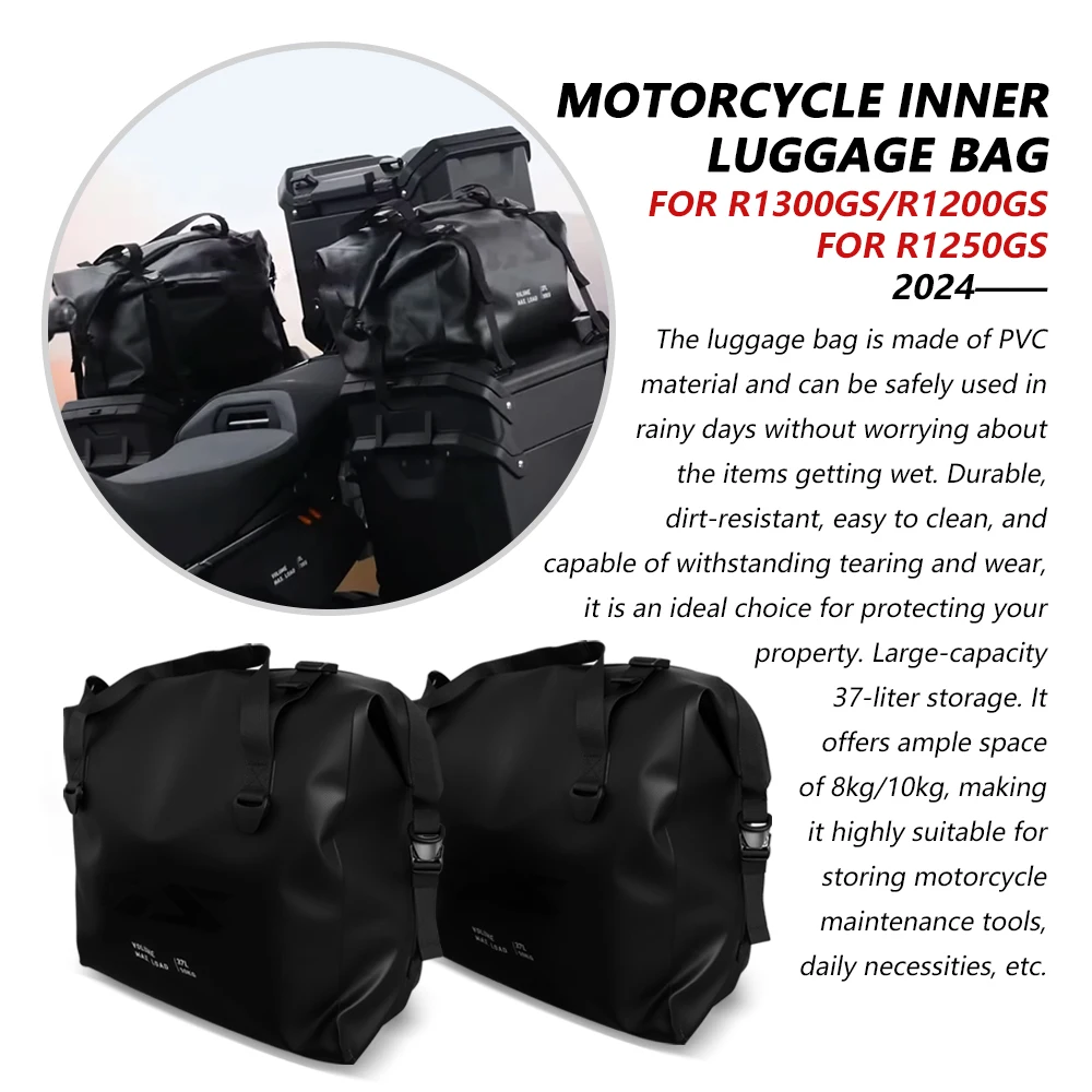 Nowa Czarna Wewnętrzna Torba Boczna Kufru Motocyklowego Do R1300GS ADVENTURE R 1300 GS Adventure 1300GSA Wkładka do Sakwy