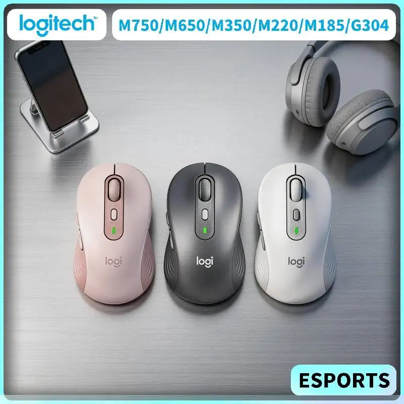 

Беспроводная мышь Logitech M750 M650 M650L M350 M350POP M280 M220 M185 M221 M330 компактная, бесшумная, легкая для офиса, ноутбука, дома