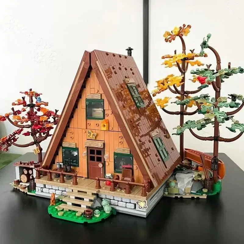 2162PCS Kreatives Gebäude MOC Wald Typ A Baumhaus Kinder Baustein Spielzeug Geburtstags- und Weihnachtsgeschenke