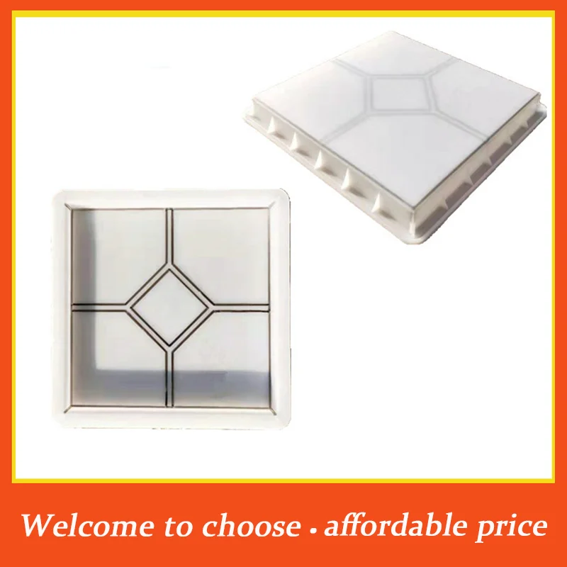 {}DIY Practical Path Lawn Paving  Brick Mold Garden Courtyard Stone Road Concrete Pavement Walk Maker Mold Imitation Tools