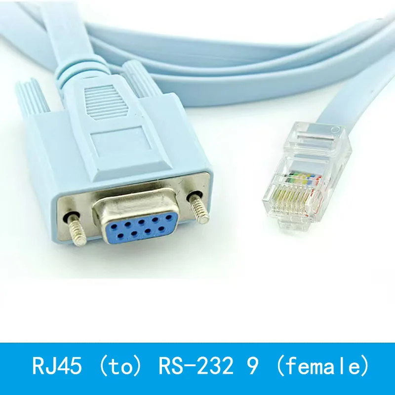 

RJ45 To RS232 Connection Cable Serial Port 9-Hole Crystal Head To Serial Port Cable Suitable For Cisco Hua-wei Console