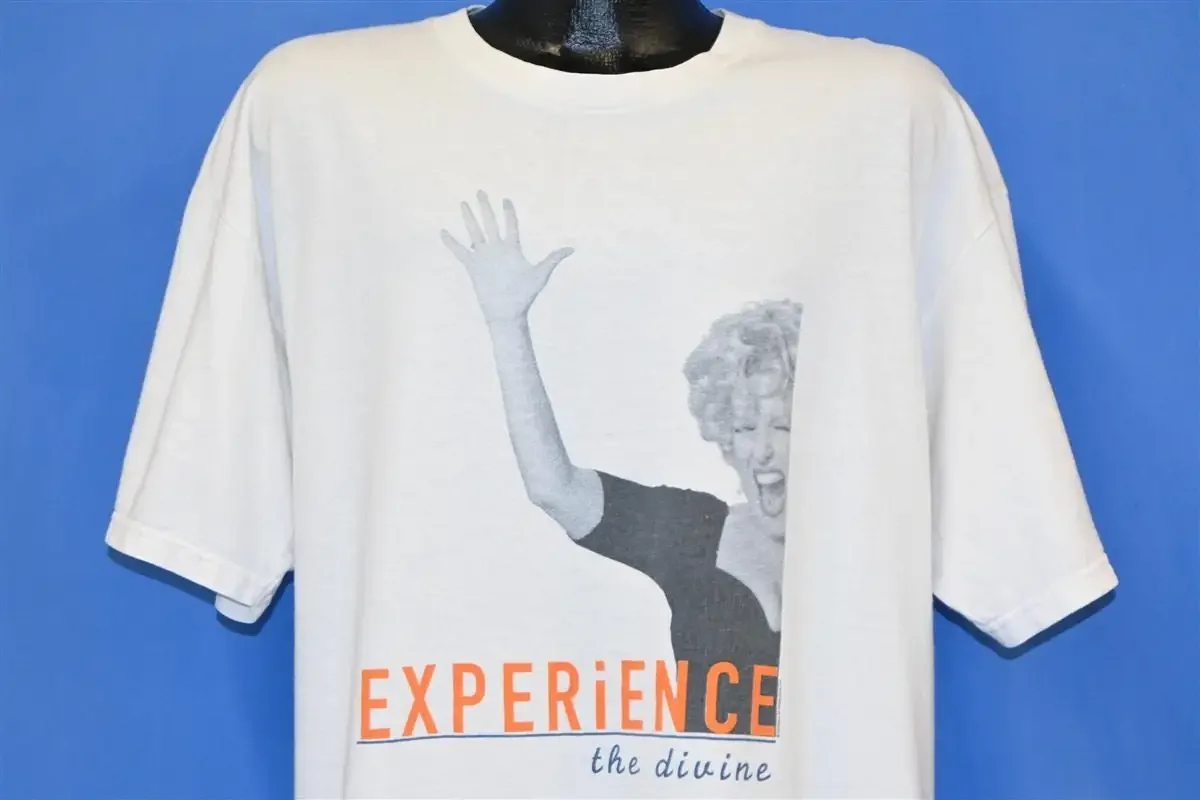 Camiseta Extra Grande del Concierto de 1994 de Bette Midler en gira, The Divine Miss M Experience Magic, años 90