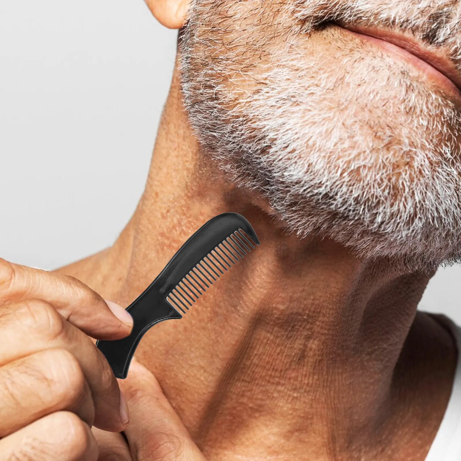 Stainless Steel Beard Care Kit 2 Scissors 1 Comb 1 Pouch For Men Mustache Trimming Shears Set Tools Barber Shop Home