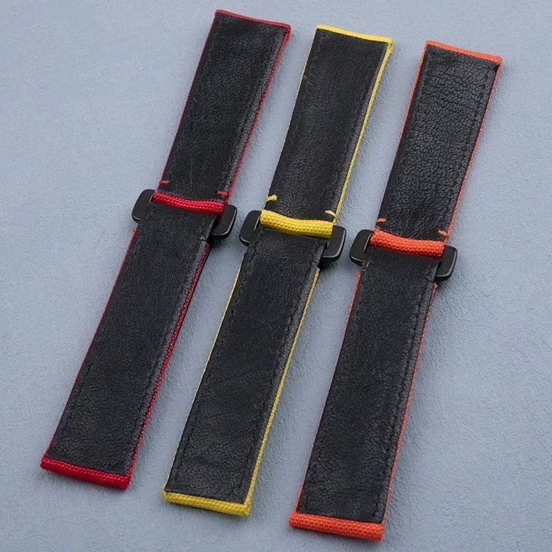 22 مللي متر وصلة نهاية معدنية نهاية منحنية مع ملحقات حزام الساعات النايلون لحزام TUDOR 41 مللي متر الطلب M79360.M79363 حزام خليج أسود GMT