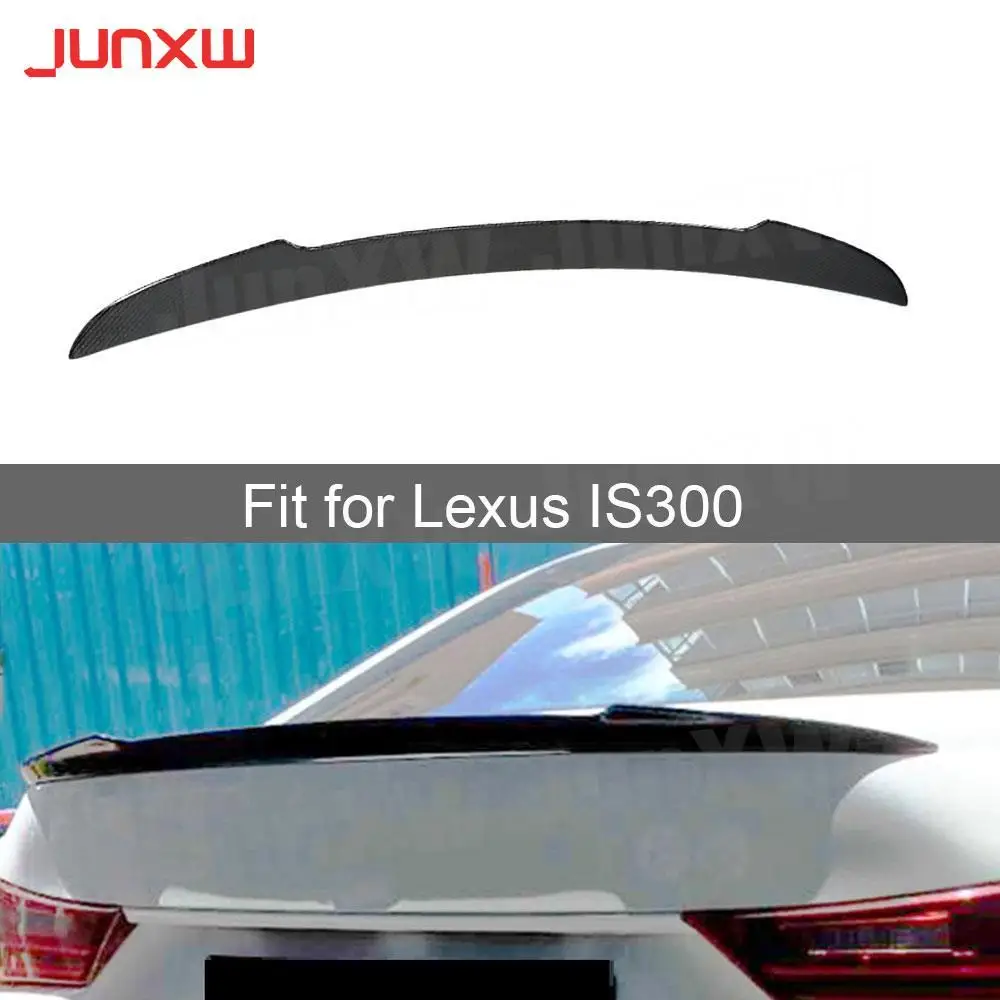 Carbon Fiber Rear Spoiler Wings for Lexus IS200 IS250 IS300 IS350 IS F Sport Sedan 4 Door 2013-2018 Car Styling