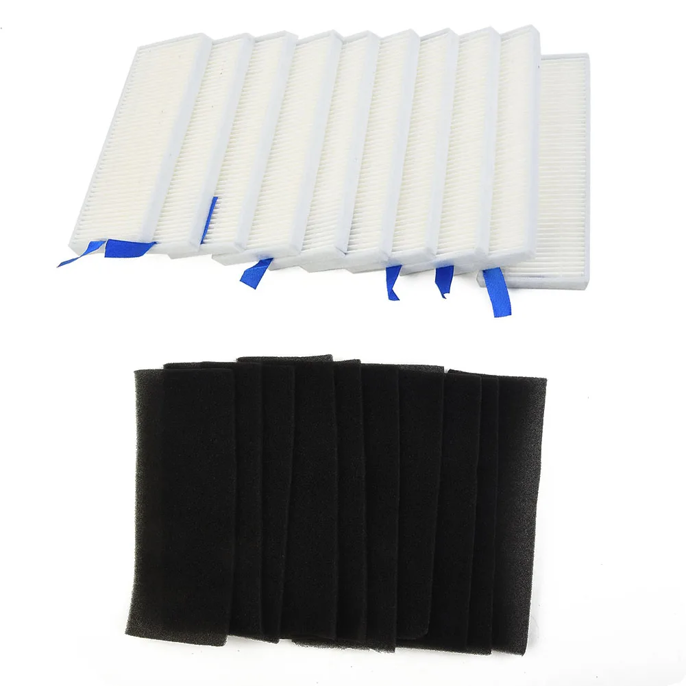 10pcs Replacement Filters Compatible with For Dibea D960 GT9 GT200 Vacuum Cleaner Parts for Sweeper Efficiency