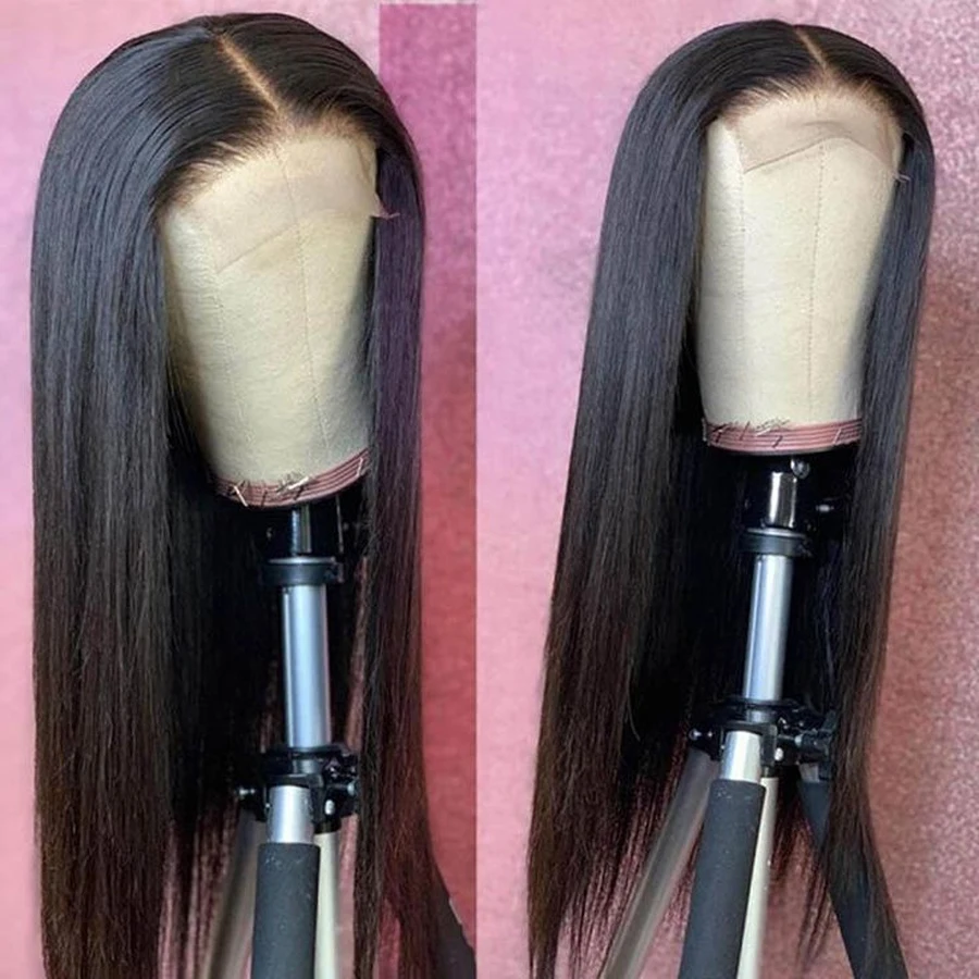 

4X4 Straight Glueless Wig Human Hair Pre-Cut Glueless Wig Human Hair Ready To Wear Brazilian Human Hair Wigs 100% Human Hair