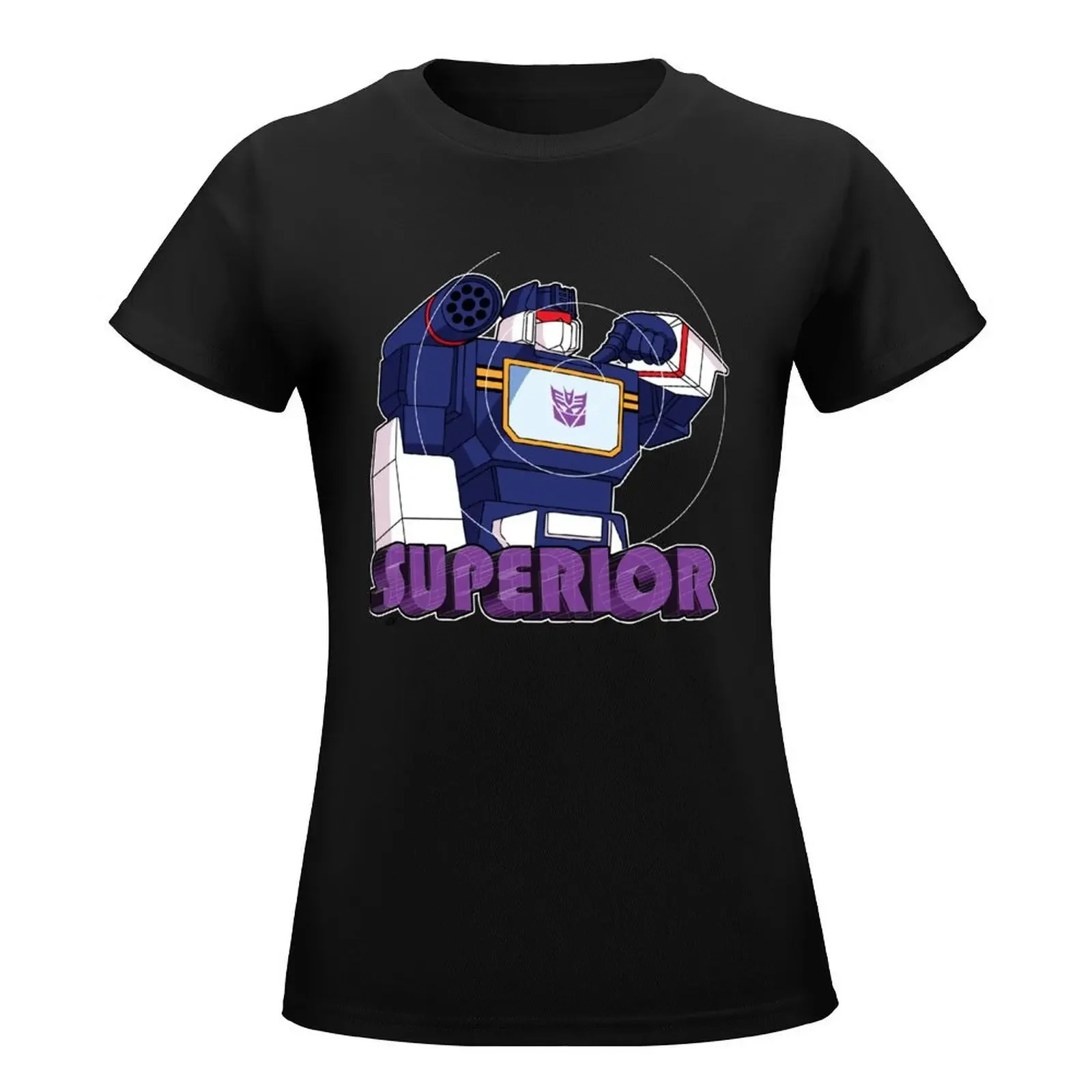 Soundwave: Superior (bust) - for dark shirts T-Shirt Aesthetic clothing anime clothes Summer Women's clothing