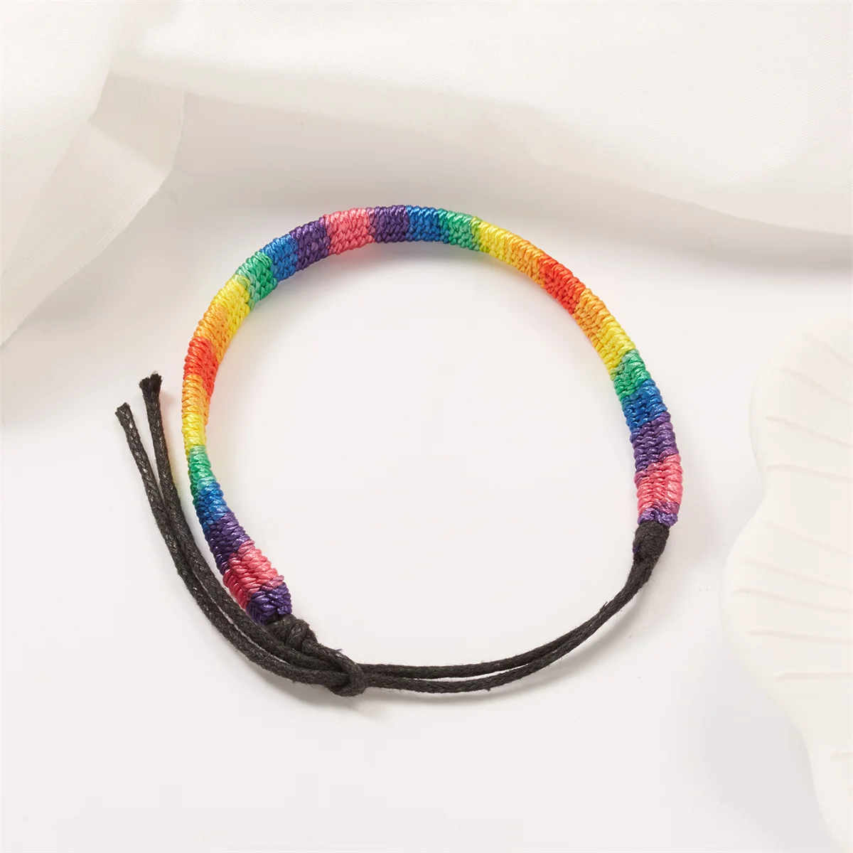 Megmunkalás Rainbow bracelet számára Nők lányok Fiú hölgyek Rainbow szerelmes Rátartiság szőtt Karcsat Karcsat Összepárosít Barátság Félfogadás ékszer