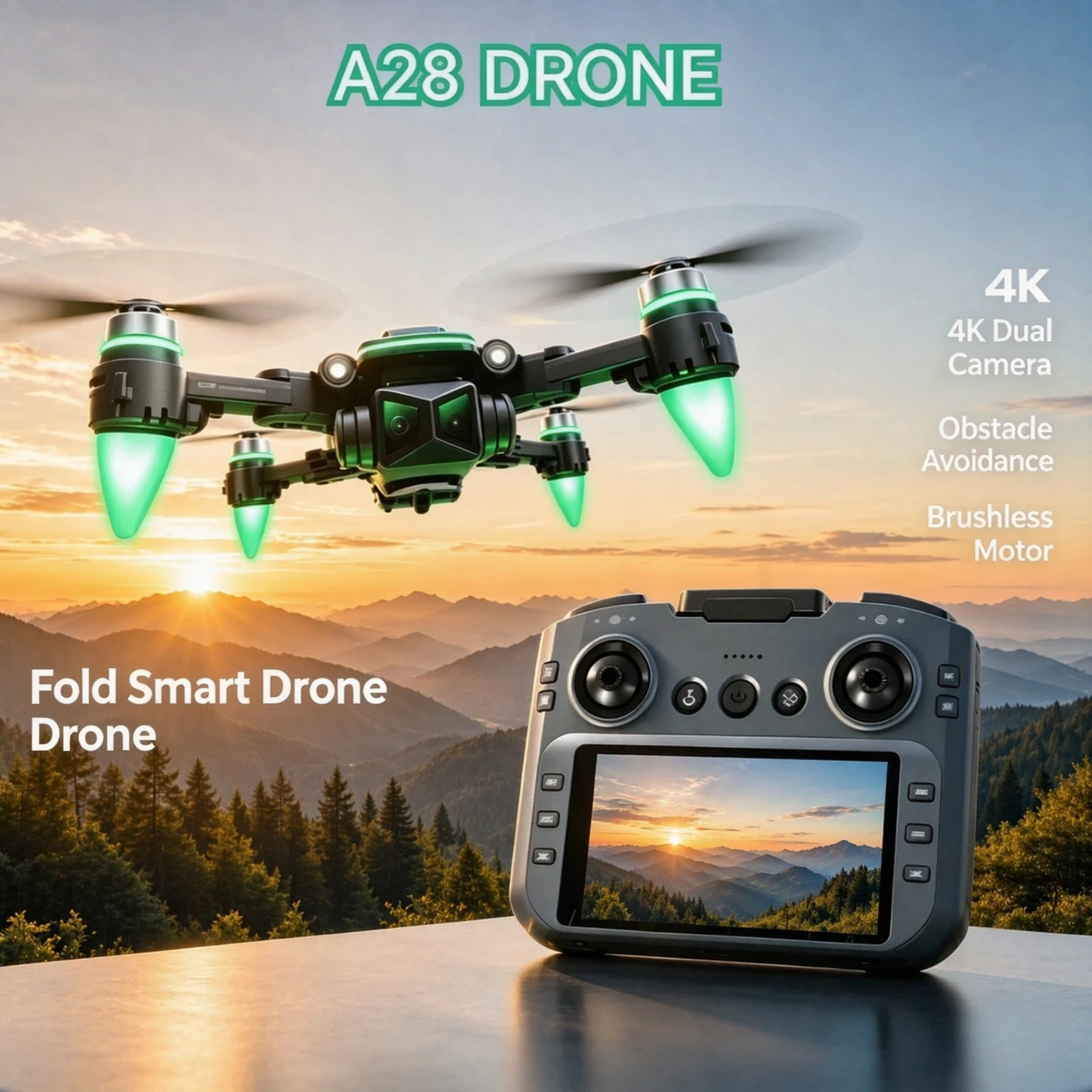 original-a28-gps-foldable-rc-quadcopter-4k-dual-camera-5g-wifi-fpv-optical-flow-obstacle-avoidance-auto-return-drone-for-adults
