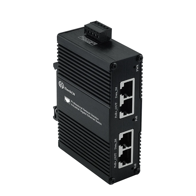 IndustrialAC Output PoE Splitter IEEE802.3at/af 30W/60W/95W Input Gigabit Power Over Ethernet Adapter