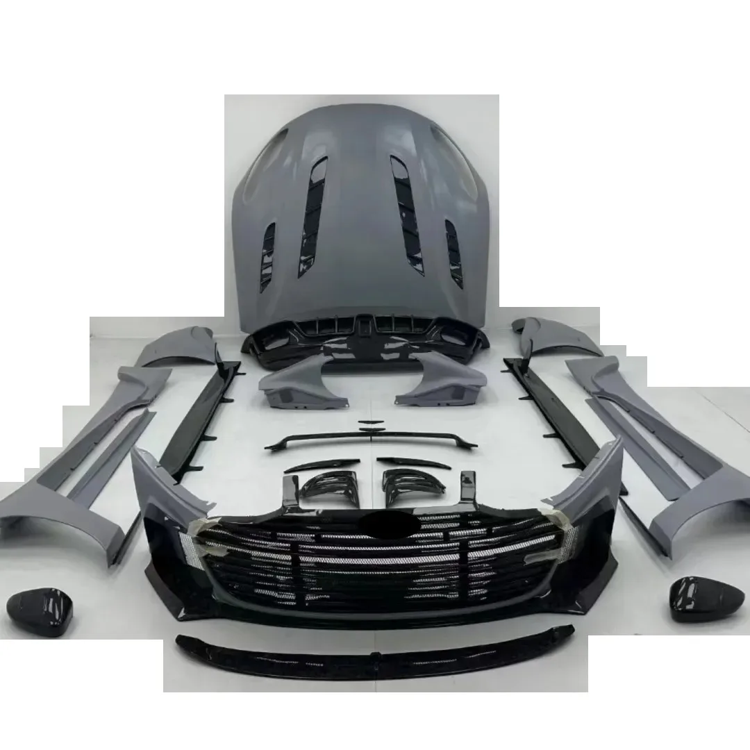 Front Rear Bumper Engine Hood for Aston Martin DB11 Modified grill mask side skirt fender Front Rear Lip Car Accessories