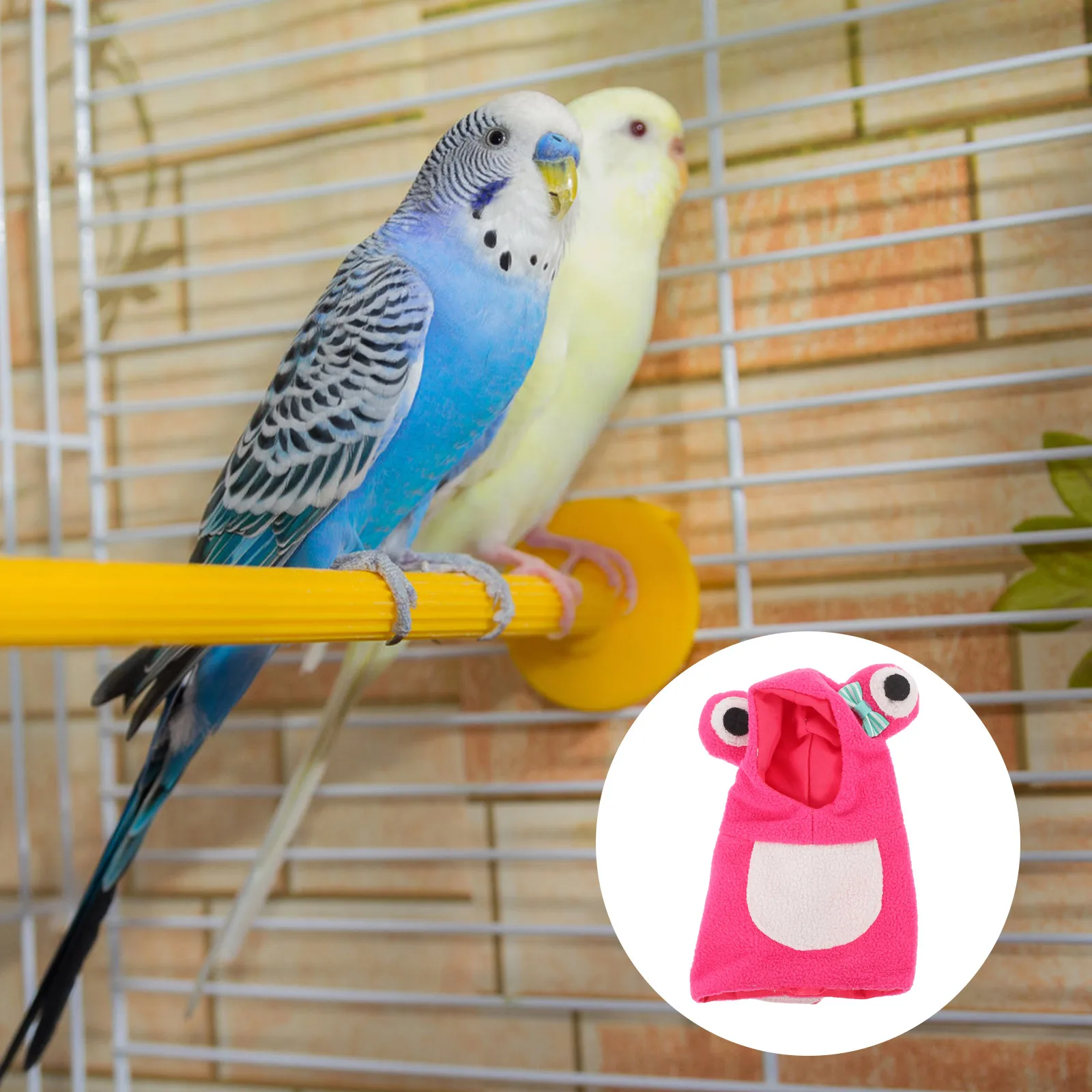 

Parrot Warm Clothes Costume Bird Hoodie Pet Clothing Cloak Apparel for Parrots Outdoor Cotton