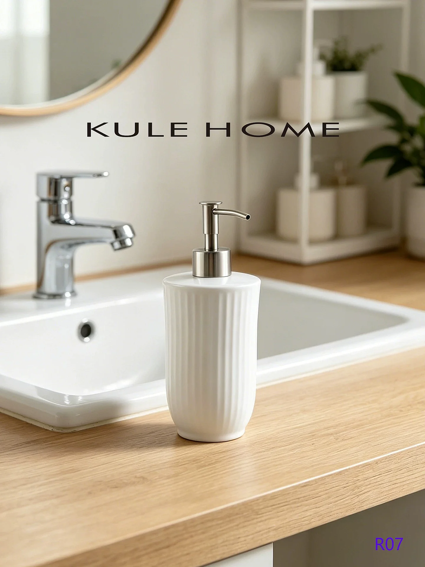 Luxury Ceramic Soap Dispenser Shampoo Body Wash Pump Bottle for Hotel