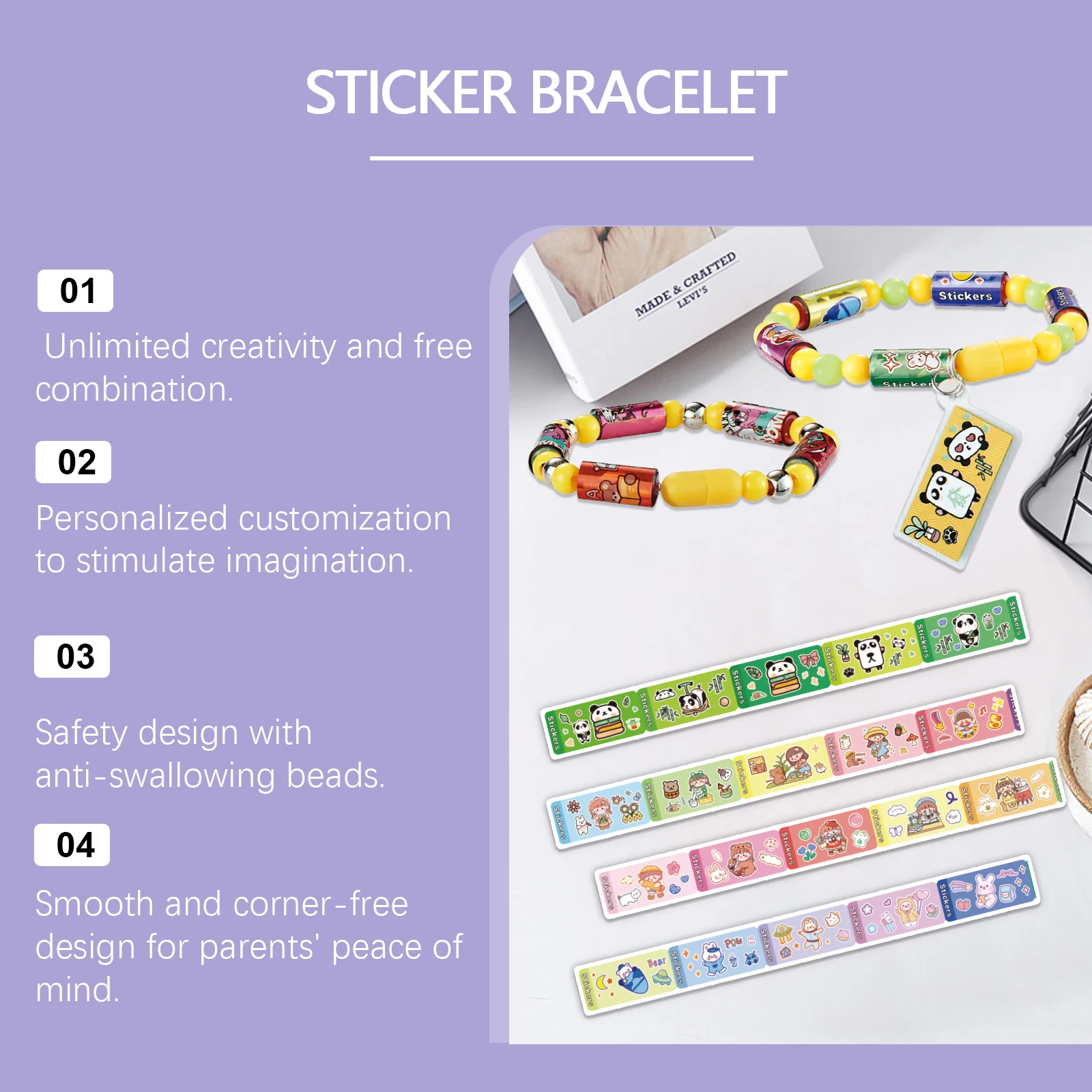 Kids Arts And Crafts children fashion Kit Making Bracelets Friendship Bracelet Kit Letter Beads For Making Jewelry Crafts Gifts