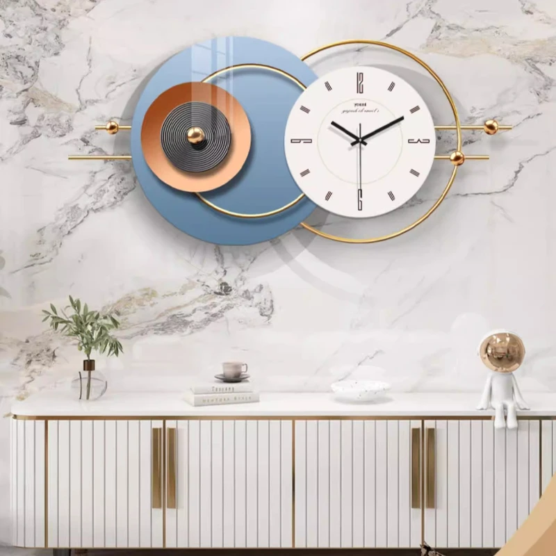 Creative Trendy Living room Wall Clock Restaurant Background Wall Decorative LED Silent Digital Wall Clock Room Decoration Clock