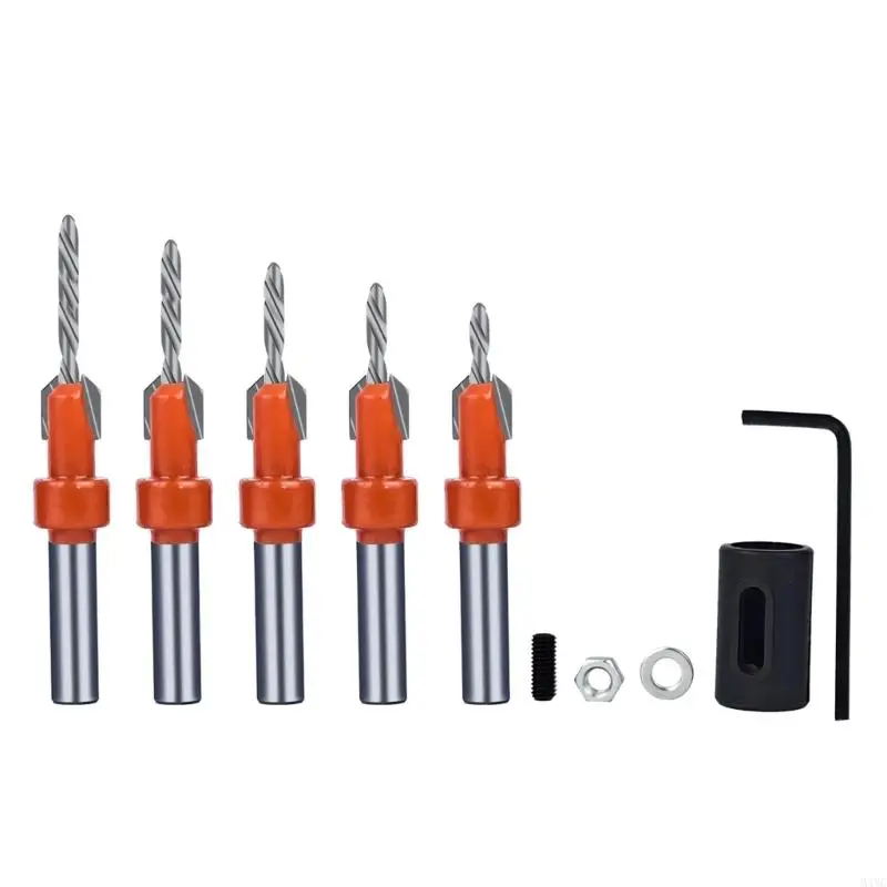 M4YC Essential HSS Countersink Drill Bit para instalação portas janelas para DIYers