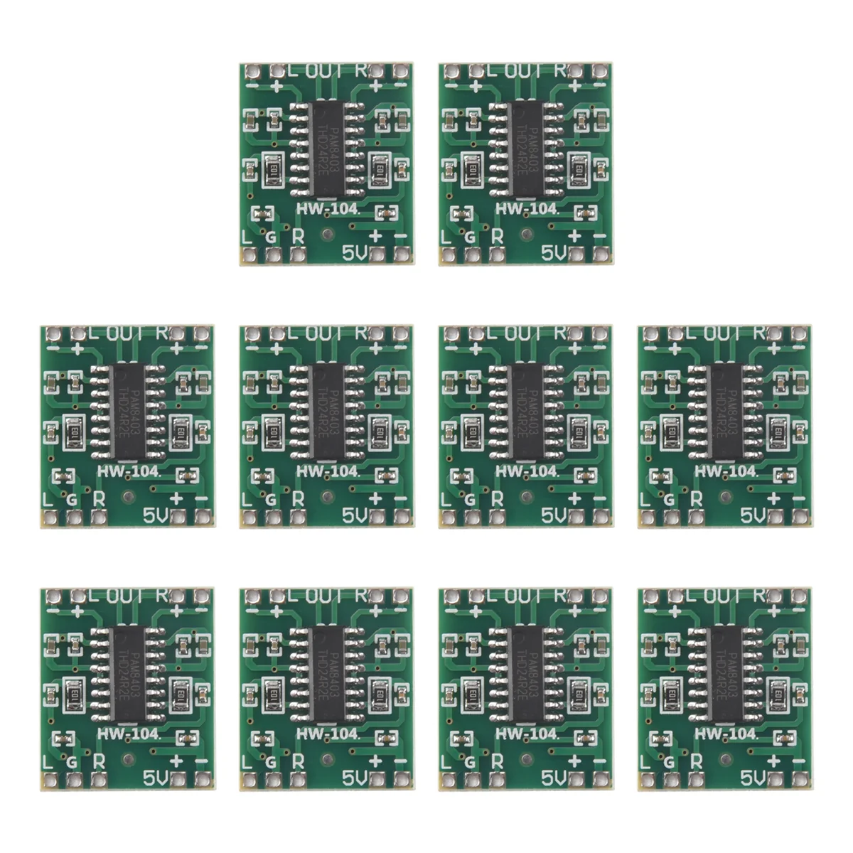 10 шт. модуль PAM8403, супер мини-плата цифрового усилителя