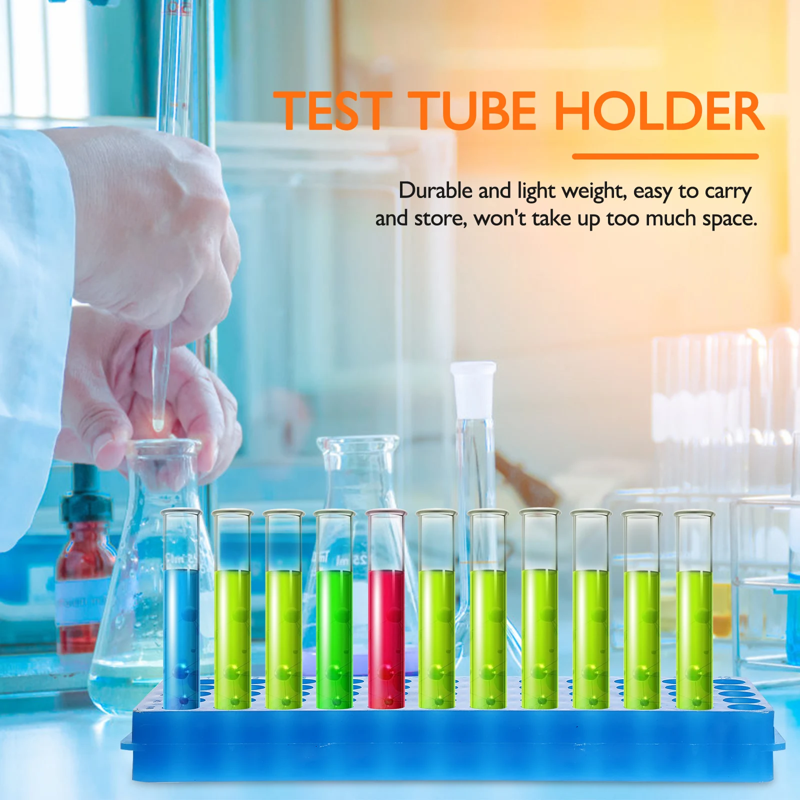 

5 pcs Tube Rack 0.5ml 1.5ml Thickened Laboratory Holder ganizer Ideal Tidy Tubes Racks For Test Tube