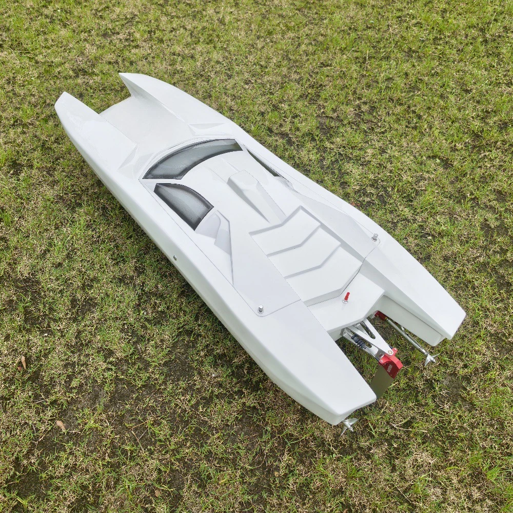 126.5 سنتيمتر RC قارب فرش السيارات E53 ريفينتون التحكم عن بعد Catamaran الألياف الزجاجية المواد RC السفن نموذج RTR السفينة لعبة الصبي هدية