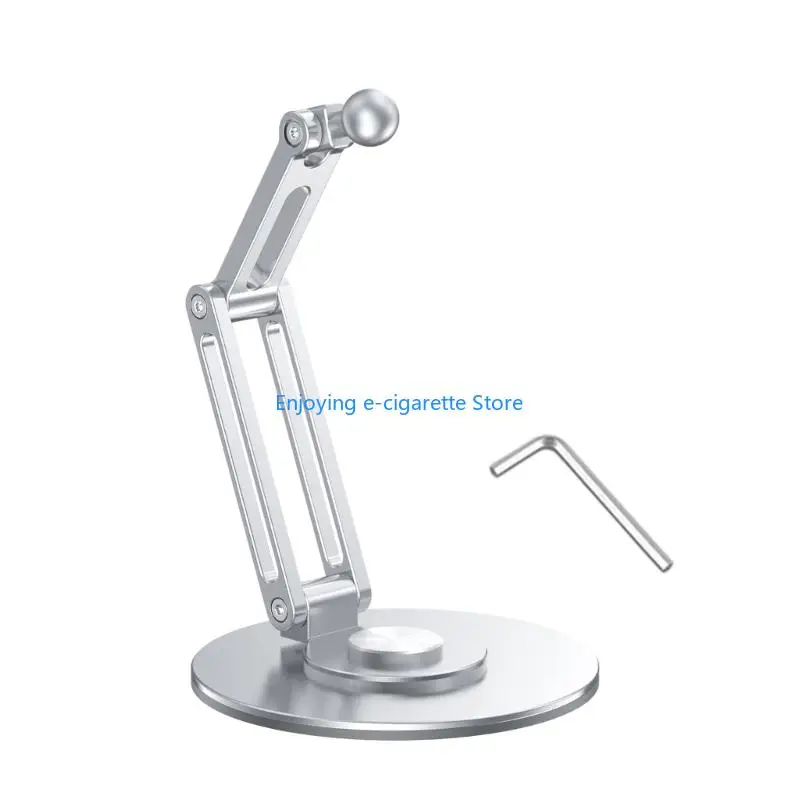 Drehbare 17-mm-Standard-Kugelpfannen-Aluminium-Basisunterstützung, tragbarer Telefonständer für Handy-Clip und Tablet-Halterung – Detail 9