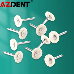 10pcs Dental Polishing Brush Wheel  RA2.35mm 135℃ Autoclavable