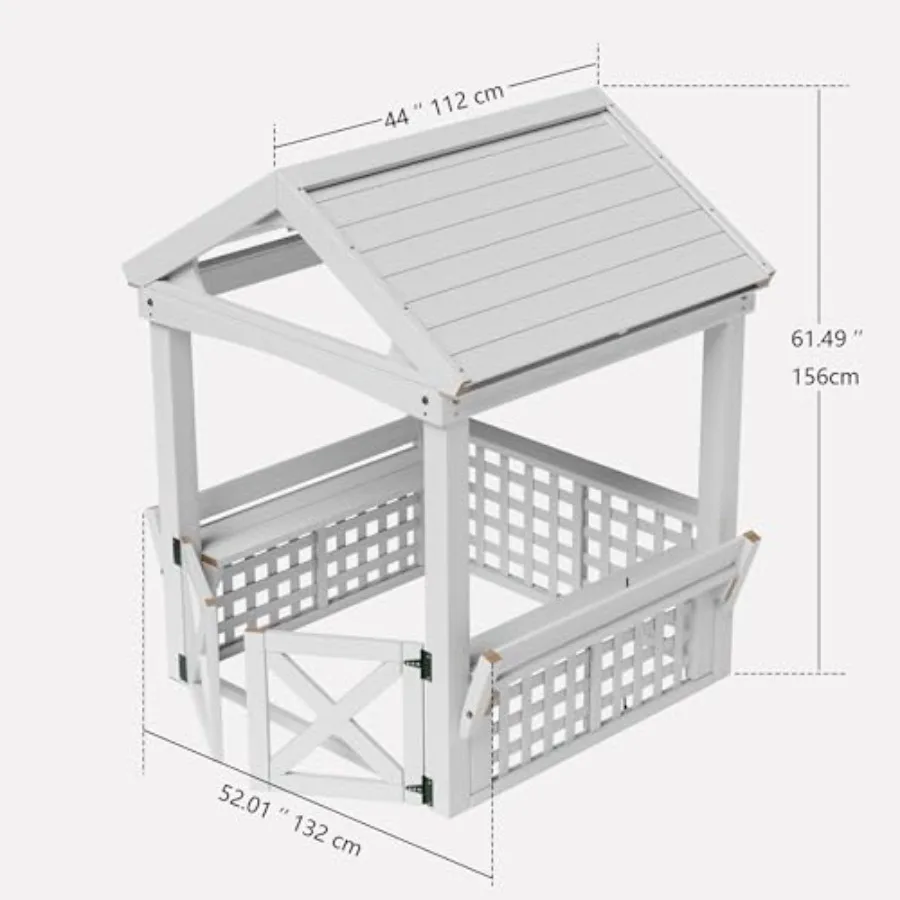 Outdoor Wooden Playhouse For K - Kids Outdoor Wooden Playhouse recension och pris
