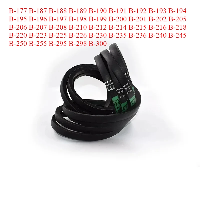 B-177~B-300 Classic V-Belt Tools Woodworking Machinery Transmission Generator Excavator Bulldozer Japan Rubber Transmission Belt