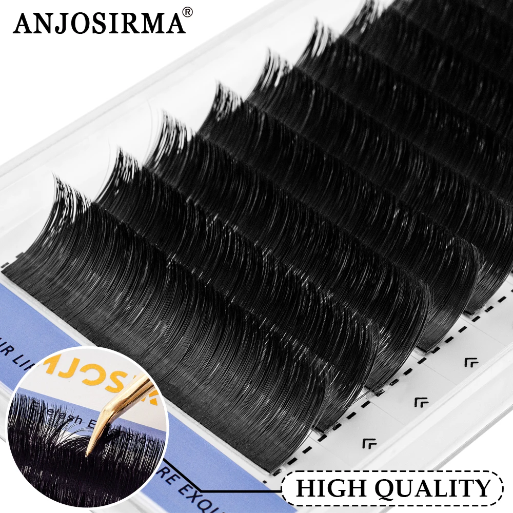 ANChain SIRMA Fournitures d'extension de cils D Curl 0.07 Volume Lash Easy Fan Blooming Flower Lashes (D-0.07,8-14mm)