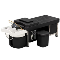 Hot Selling Brand New Original Inverter Plc Spa Green Beauty Salon Sheets Sink and Chair / Massage Shampoo Bed