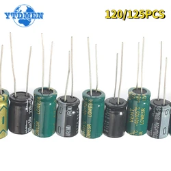 Electrolytic Capacitor Kit 1uF-2200uF Aluminum Electrolytic Capacitors Assortment Set 16V 25V 50V