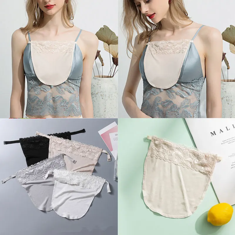 

Lace Chest Cover Underwear Anti-smearing Tube Top V-neck Low Neck with Lace Inside Chest Cover Cloth