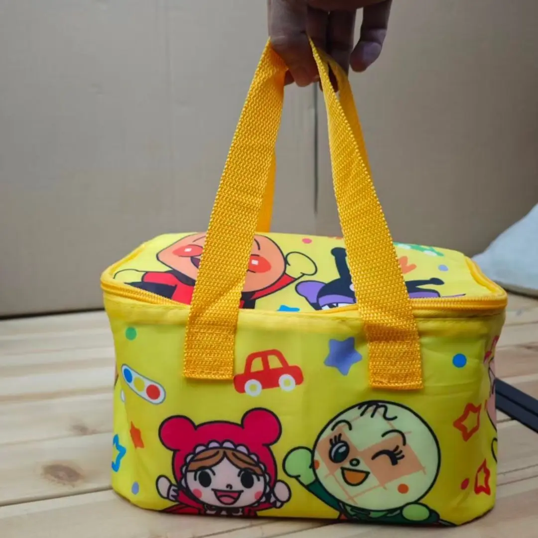 Anpanman Insulated lunch box bag student waterproof large capacity bento bag portable outdoor carry on bag carrying bag