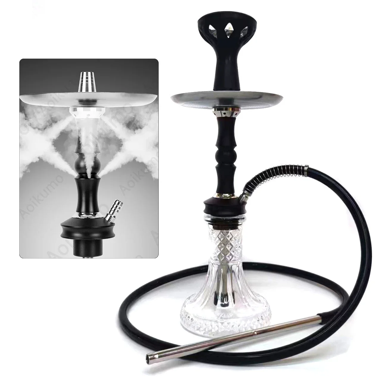 

Nylon Stainless Steel Shisha Hookah set For Smoking Complete Kit Narguile Complete Saint - Blvck Breeze 2