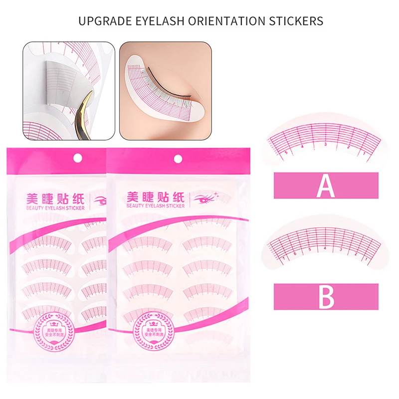 NEW 70 Pairs Eyelash Mapping Stickers Under Eye Positioning Tips Patch For Lashes Extension Practice Eye Pads