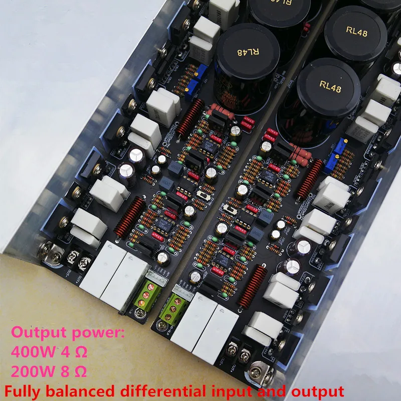 Placa de amplificador de áudio estéreo totalmente balanceada, ON NJW0302, 0281, 2SC5200, 2SA1943, IRFP240, 9240, tubo de transistor de efeito de campo