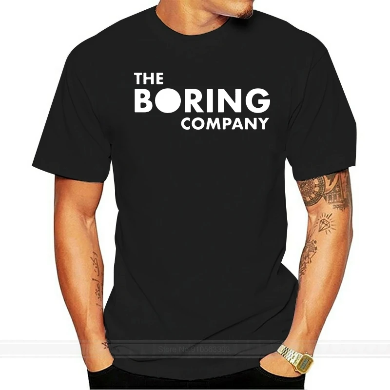 Elon Musk T-Shirt The Boring Company Technology Enthusiasts Spacex Unisex Top Summer O Neck Tops Tee Shirt