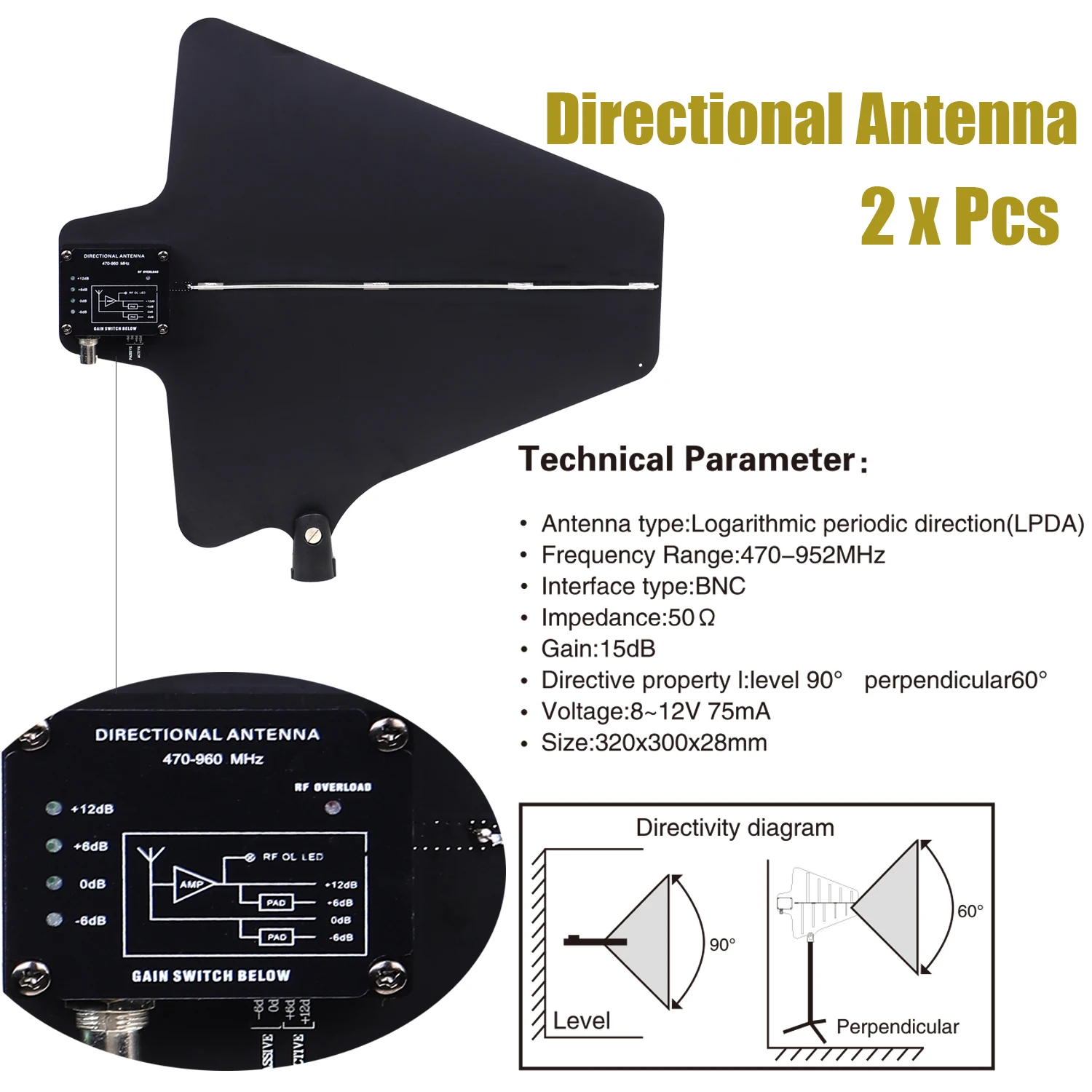 Imagem -03 - Distribuição Antena e Sistema de Gestão do Espectro rf Amplificador Sinal Cascata e Monitoramento Distribuidor Stage Audio Axt600 Uhf