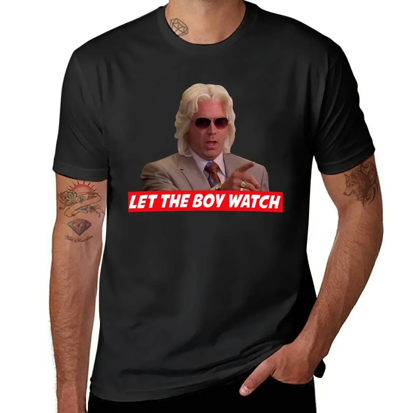 New Ashley Schaeffer Let The Boy Watch Classic T-Shirt graphics t shirt custom t shirts design your own men workout shirt