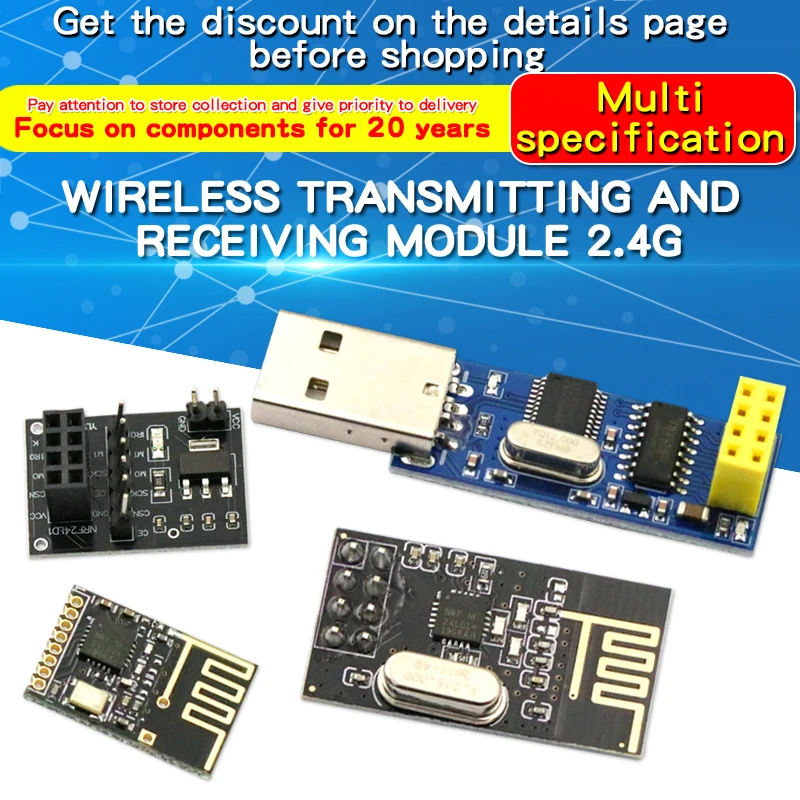 1PCS NRF24L01 + Sende-Und Empfangs Modul 2,4G Daten Übertragung Transceiver Kommunikation Modul