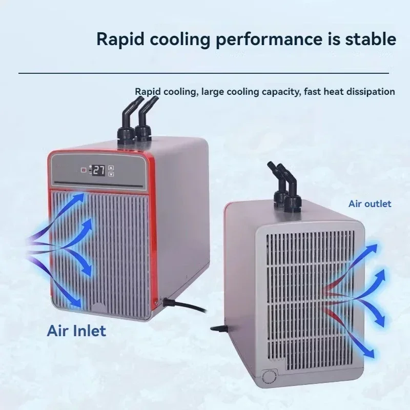 ใหม่ Water Cooler Aquarium ถังปลาอิเล็กทรอนิกส์เครื่องทําความเย็นเทอร์โมอัตโนมัติในครัวเรือนน้ําทะเล Cooling คอมเพรสเซอร์เย็นวัด
