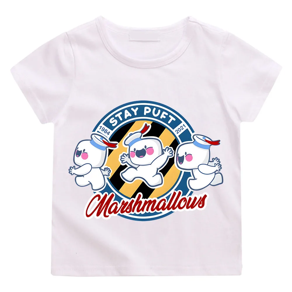 Ghostbusters Children's T-shirt Print T Shirt for Kids 100% Cottton Short Sleeve Girls/Boys Clothes Cute Summer Tops Tee Cartoon